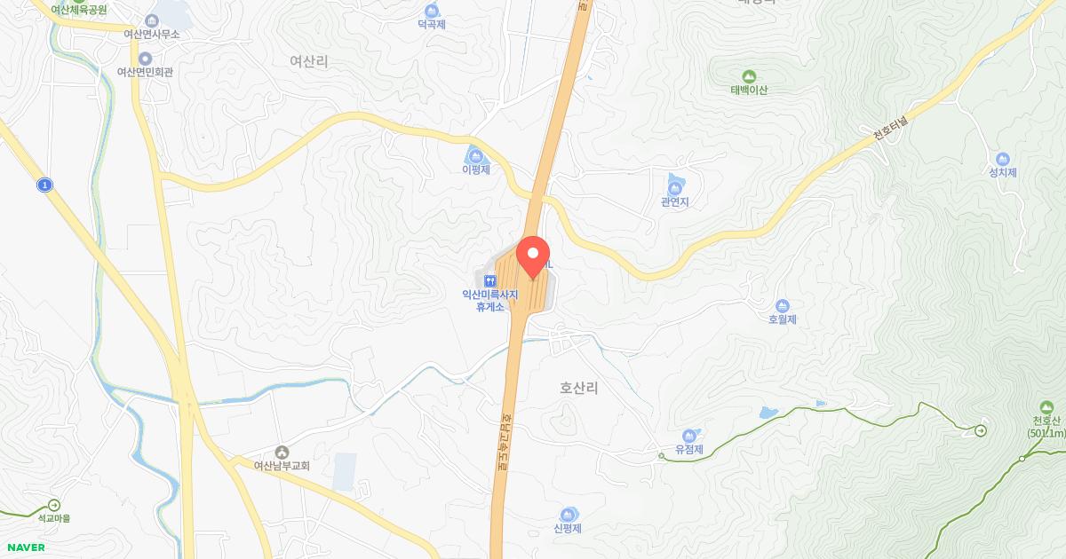 익산미륵사지(천안)휴게소 위치 지도