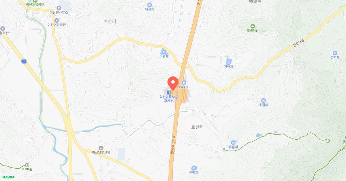 익산미륵사지(순천)휴게소 위치 지도