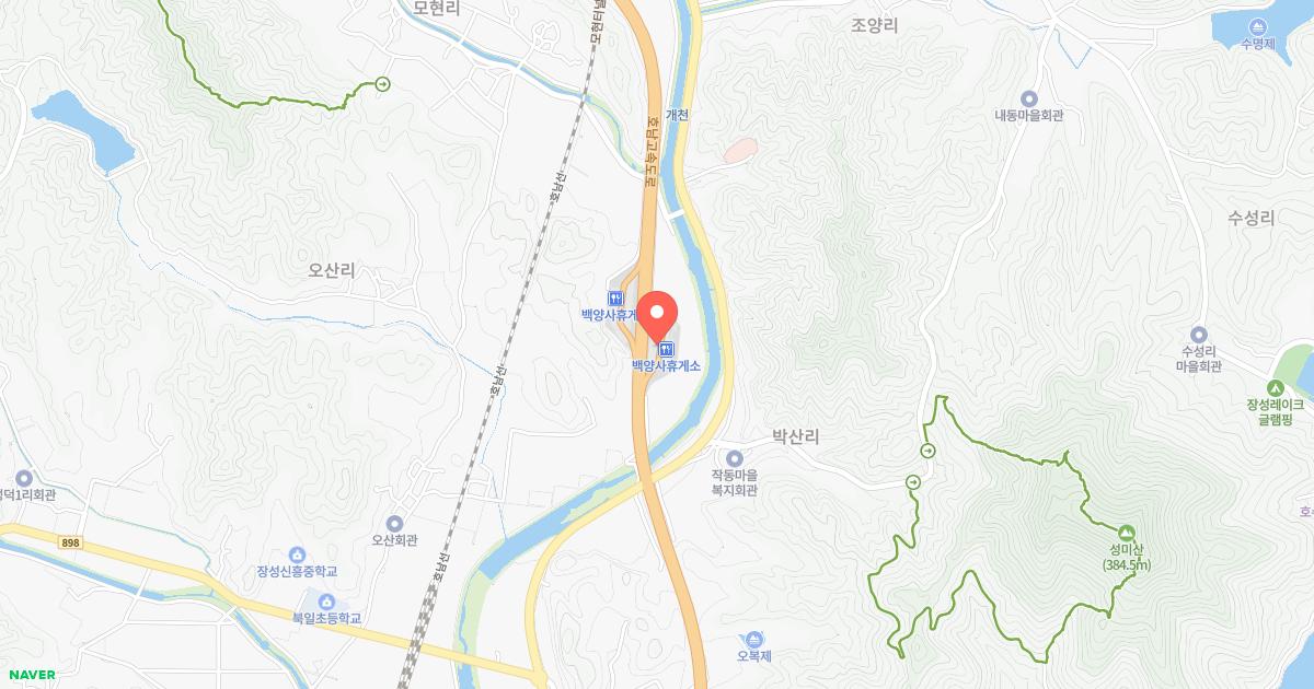백양사(천안)휴게소 위치 지도