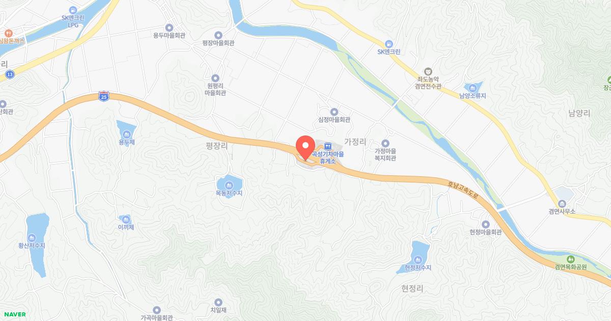 곡성(순천)휴게소 위치 지도