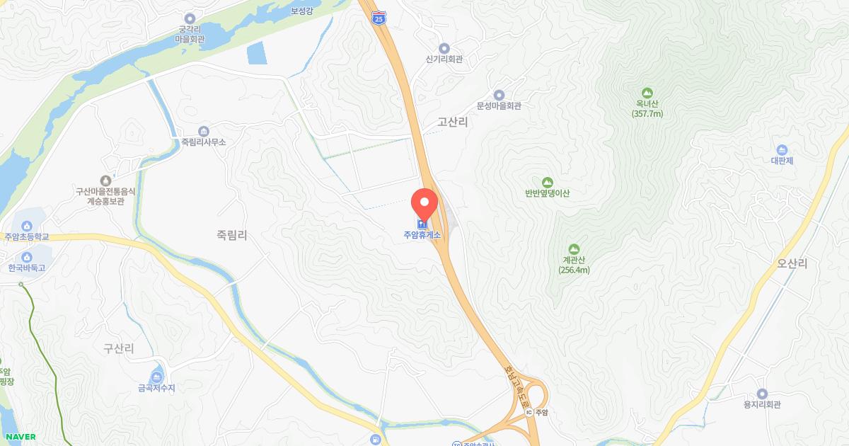 주암(순천)휴게소 위치 지도