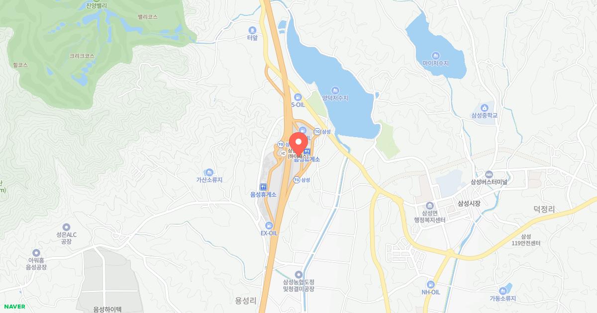 음성(하남)휴게소 위치 지도