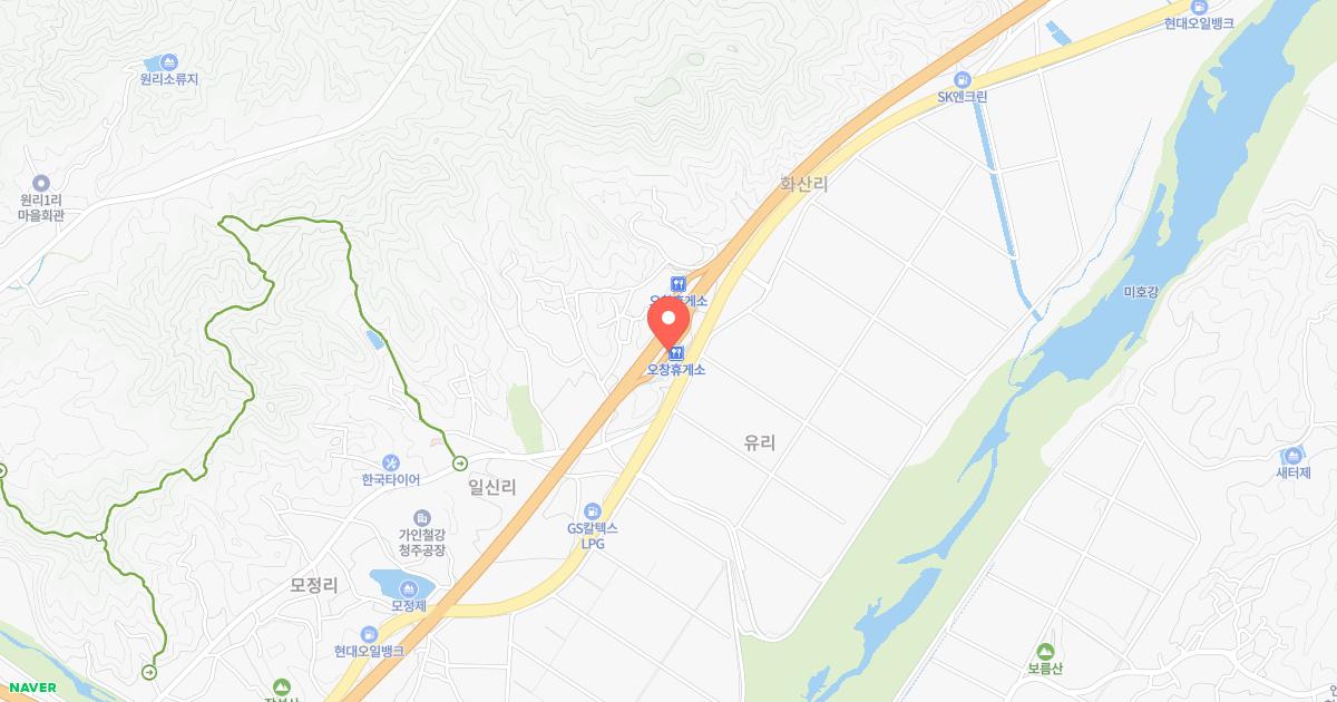 오창(하남)휴게소 위치 지도
