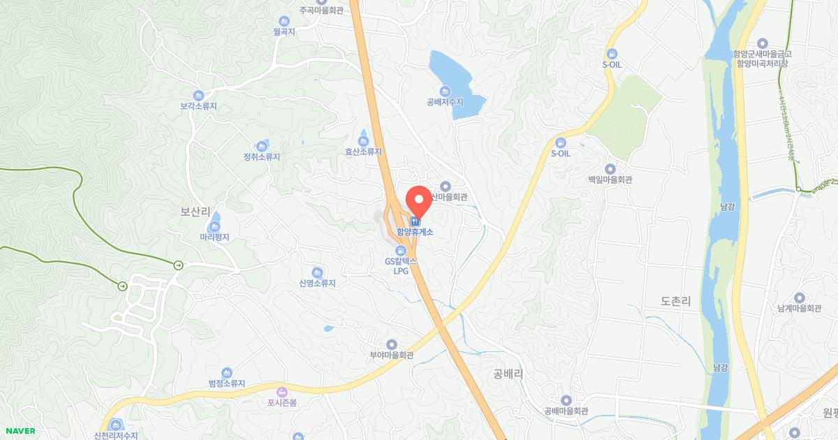 함양(대전)휴게소 위치 지도