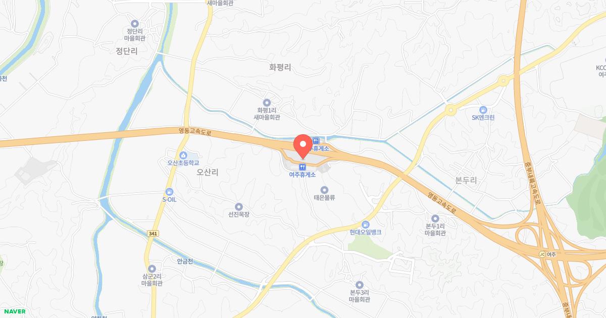 여주(강릉)휴게소 위치 지도