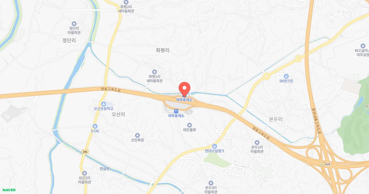 여주(인천)휴게소 위치 지도