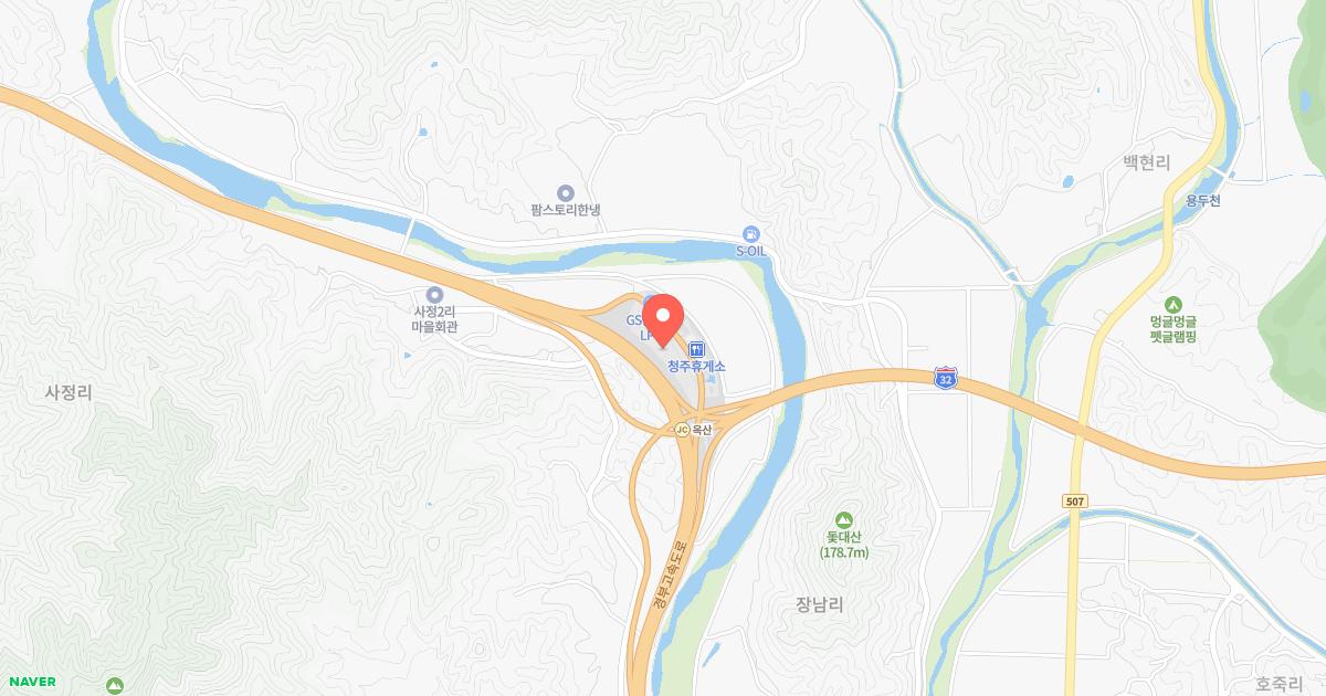 청주(서울)휴게소 위치 지도