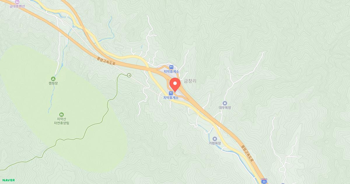 치악(부산)휴게소 위치 지도