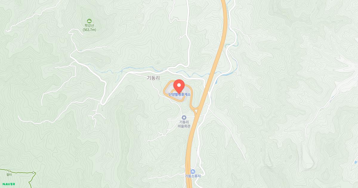 단양팔경(부산)휴게소 위치 지도