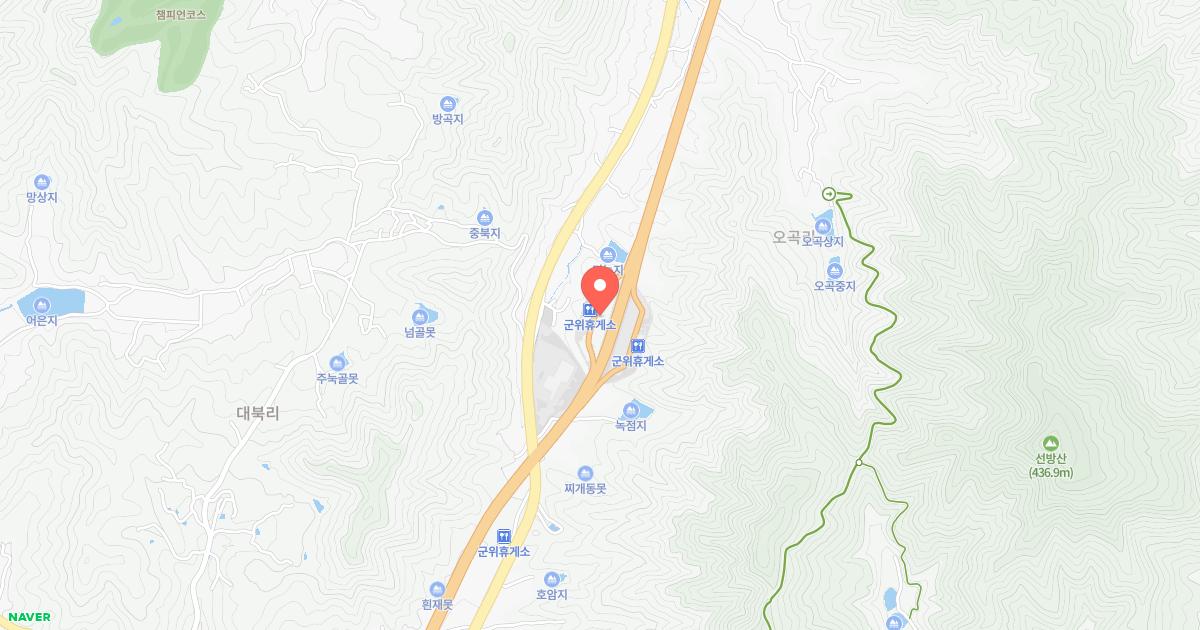 군위(부산)휴게소 위치 지도