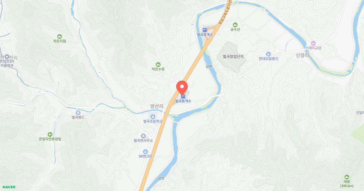 벌곡(대전)휴게소 위치 지도