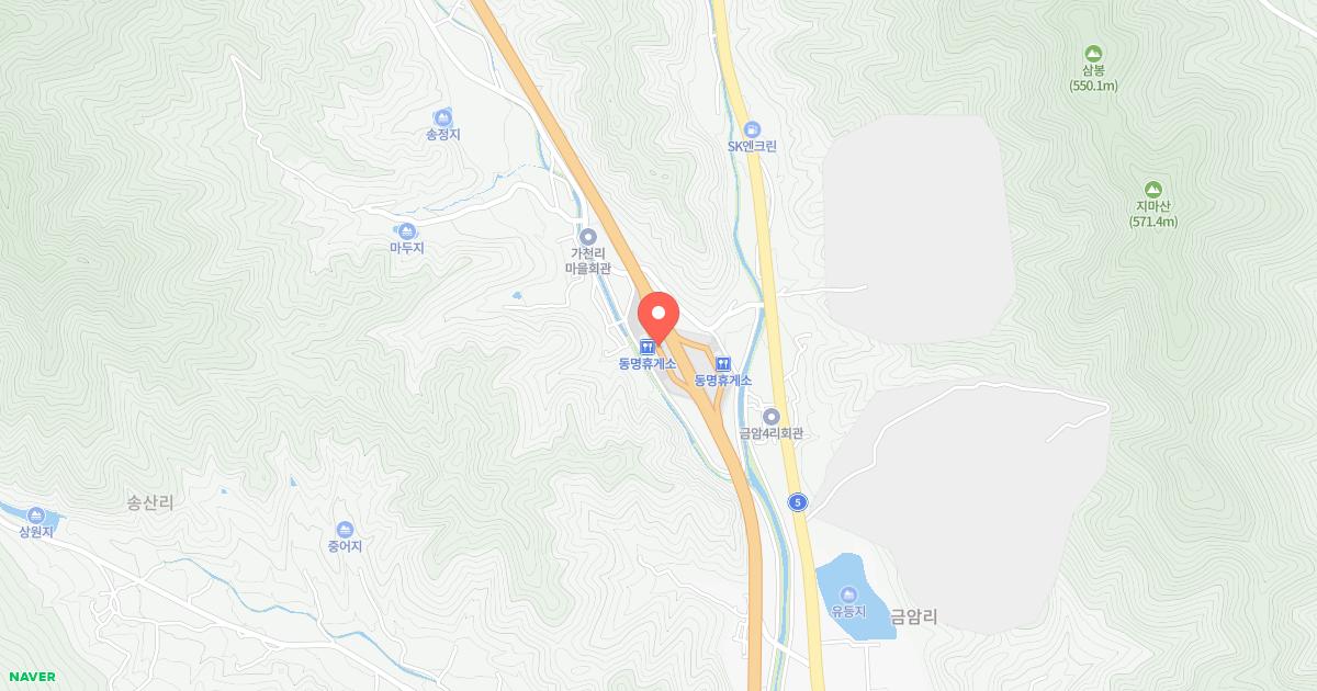 동명(부산)휴게소 위치 지도