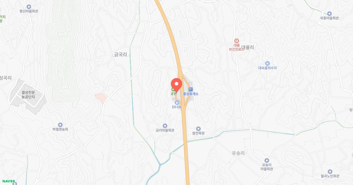 홍성(목포)휴게소 위치 지도