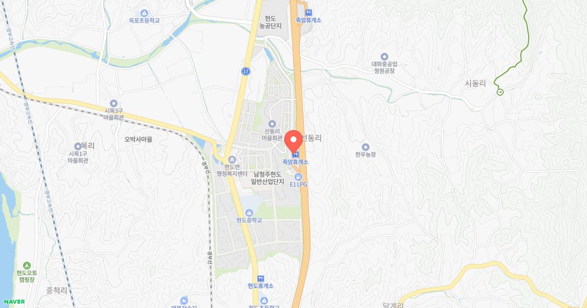 죽암(부산)휴게소 위치 지도