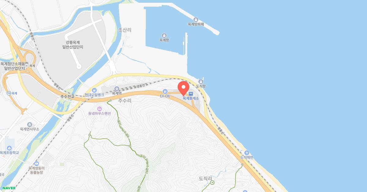 옥계(속초)휴게소 위치 지도