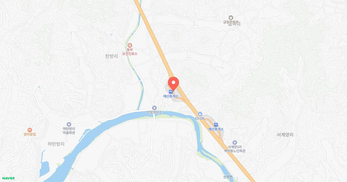 예산(대전)휴게소 위치 지도