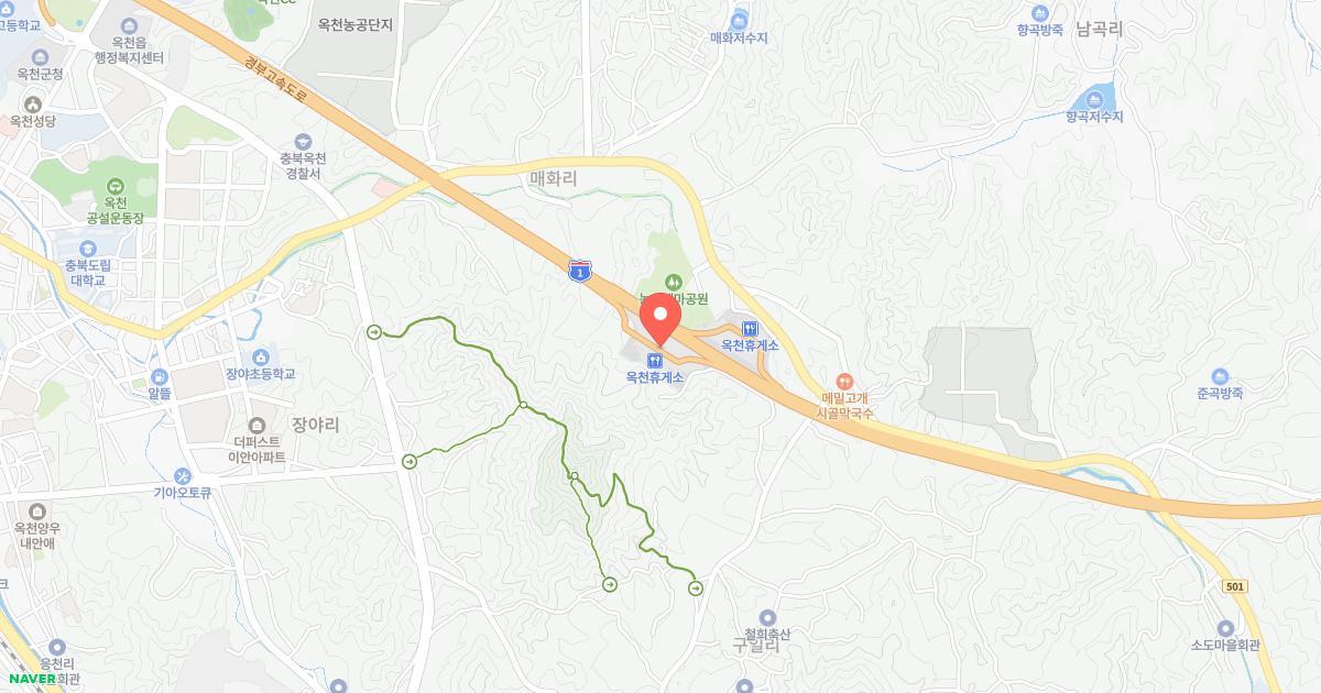 옥천(부산)휴게소 위치 지도