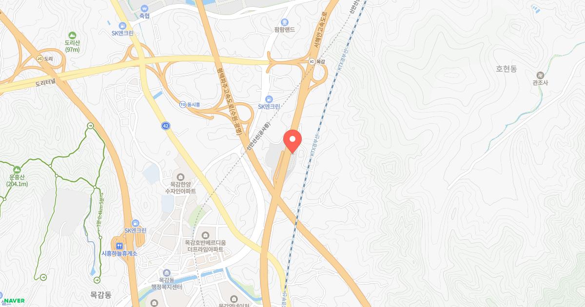 목감(서울)휴게소 위치 지도