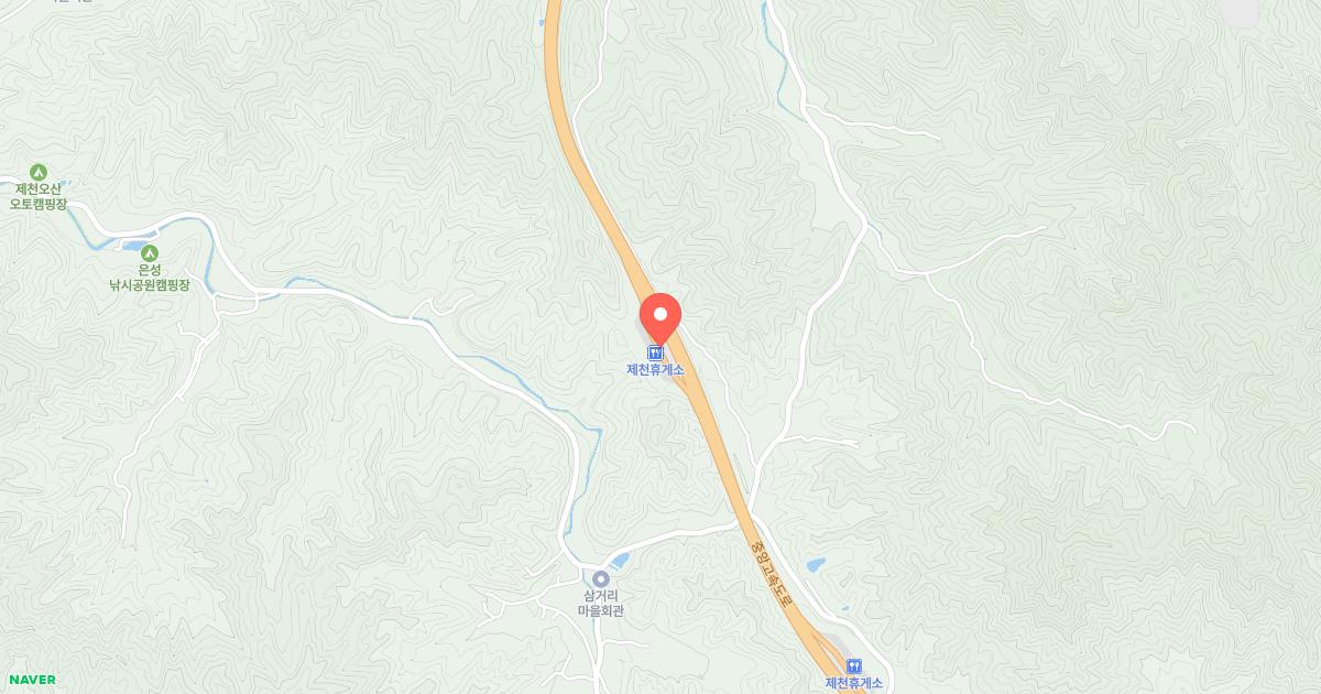 제천(부산)휴게소 위치 지도