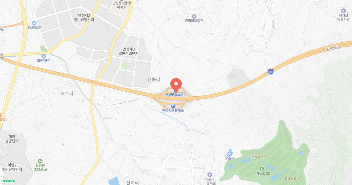안성맞춤(평택)휴게소 위치 지도