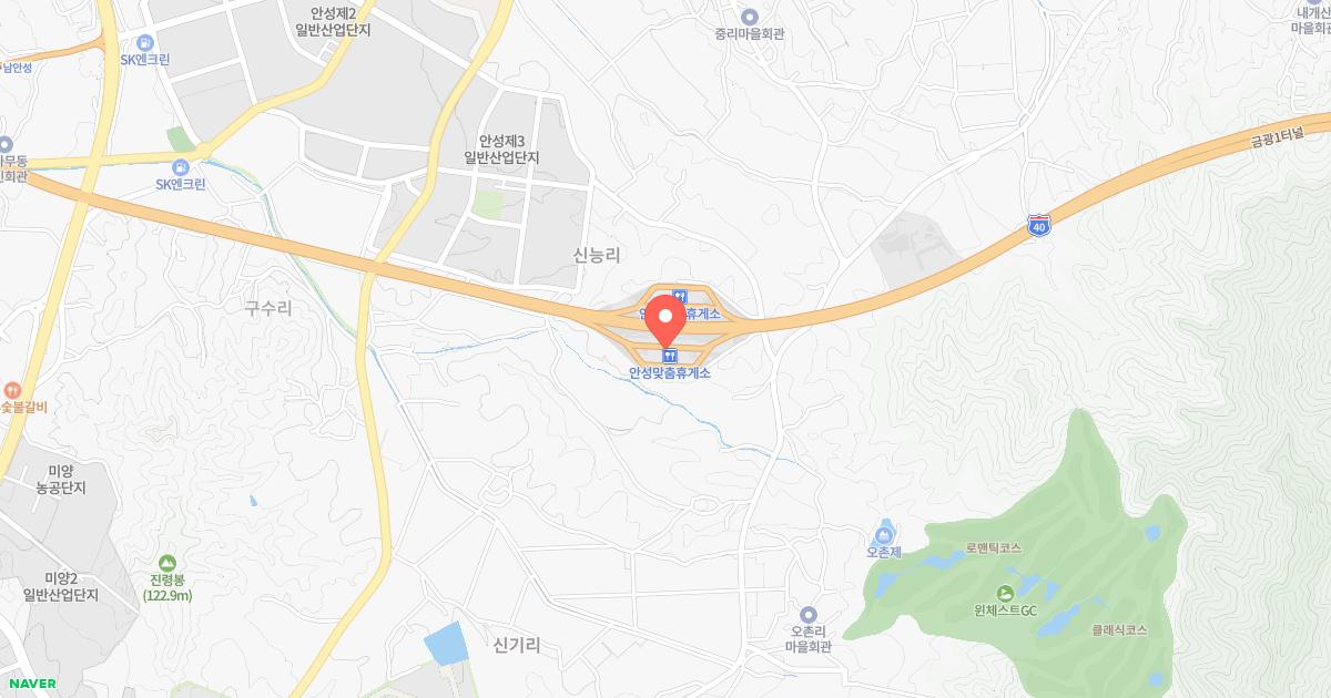 안성맞춤(제천)휴게소 위치 지도