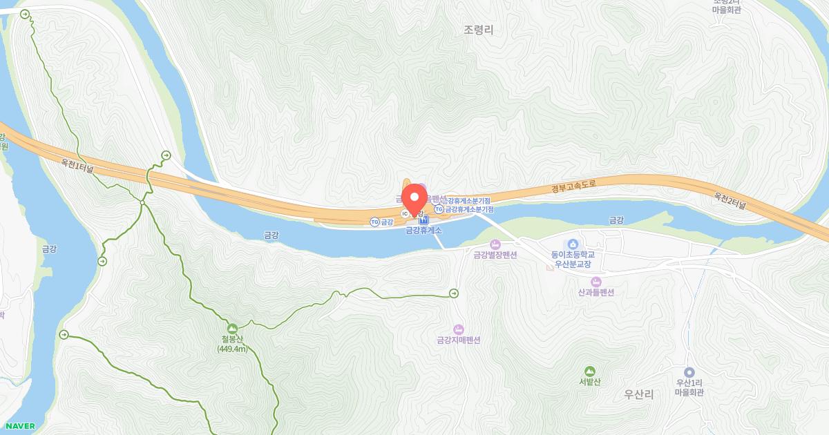 금강(부산)휴게소 위치 지도
