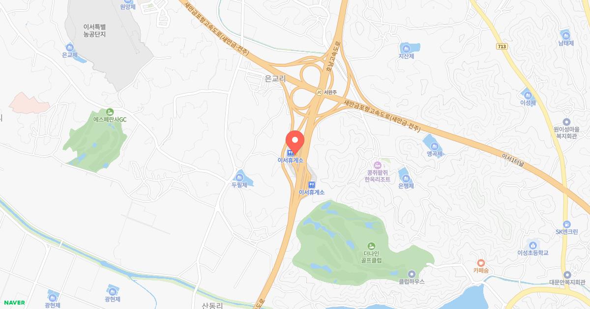 이서(순천)휴게소 위치 지도