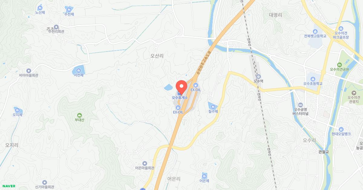 오수(순천)휴게소 위치 지도