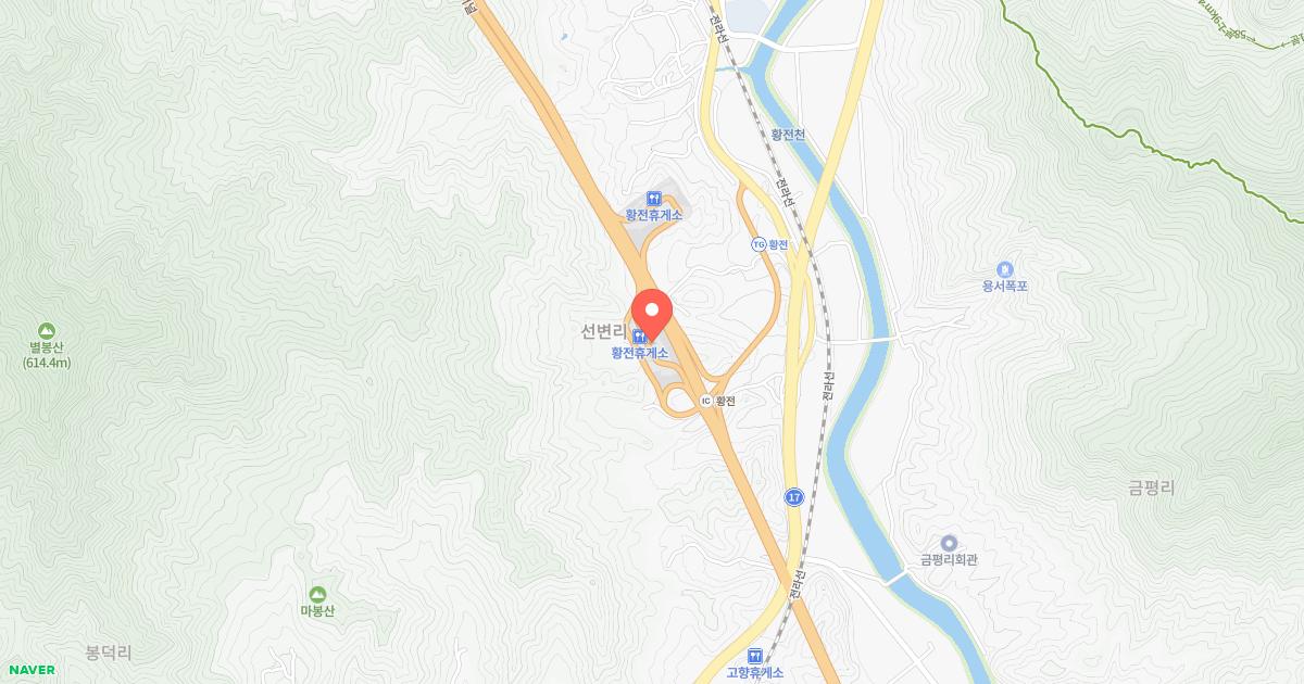 황전(순천)휴게소 위치 지도