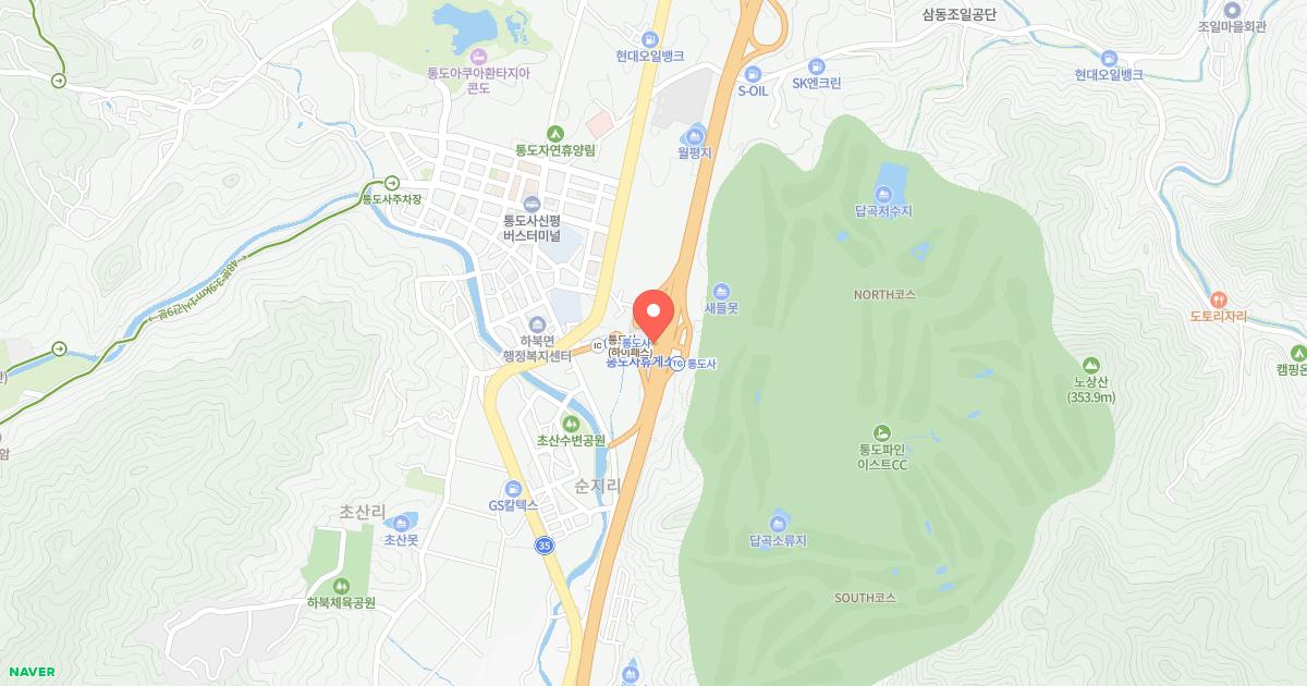 통도사(부산)휴게소 위치 지도