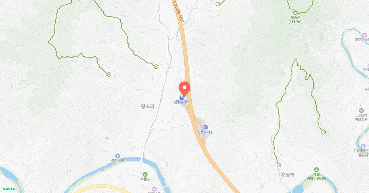 신풍(대전)휴게소 위치 지도