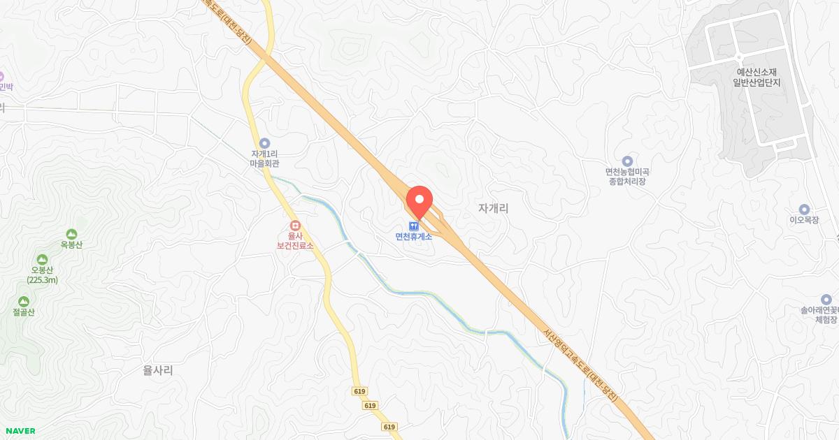 면천(대전)휴게소 위치 지도