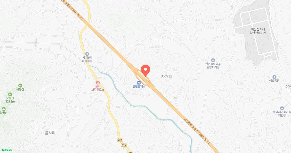 면천(당진)휴게소 위치 지도