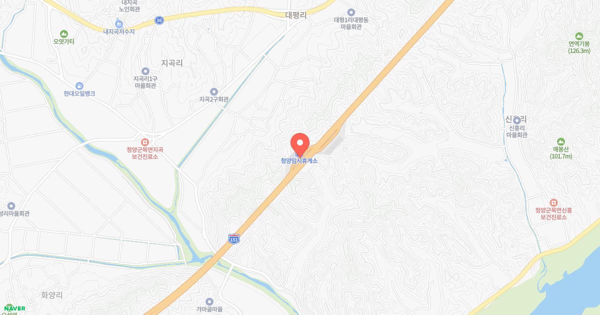 청양(서천)휴게소 위치 지도