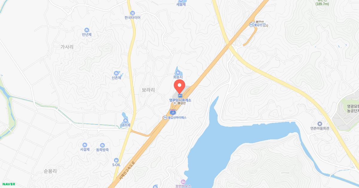영광(목포)휴게소 위치 지도