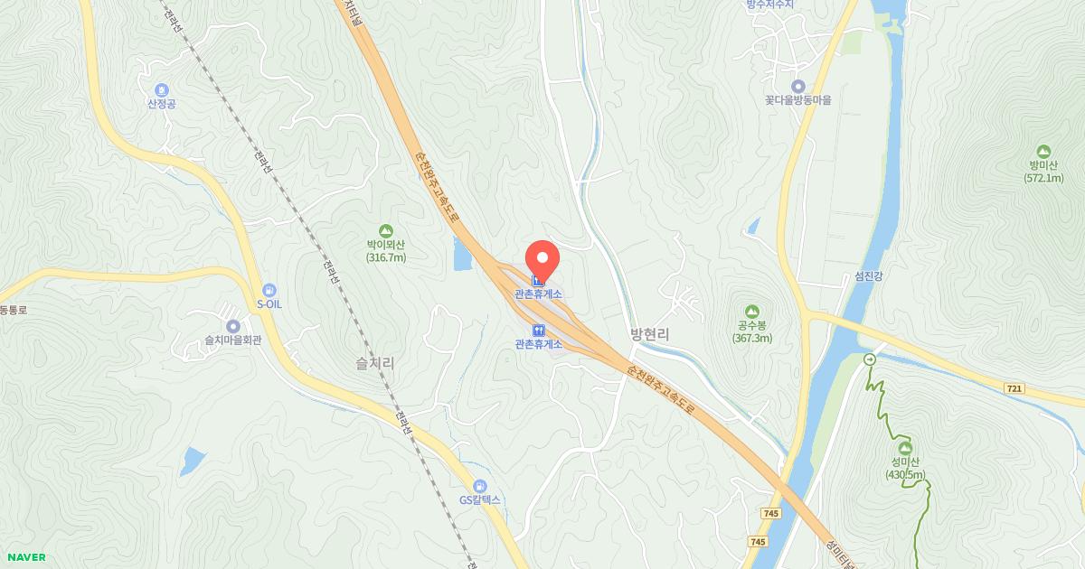 관촌(전주)휴게소 위치 지도