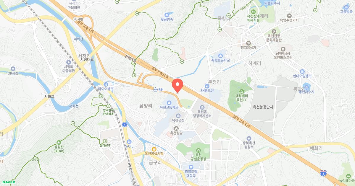 옥천만남휴게소 위치 지도