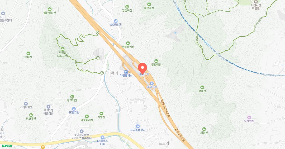 마장휴게소 위치 지도