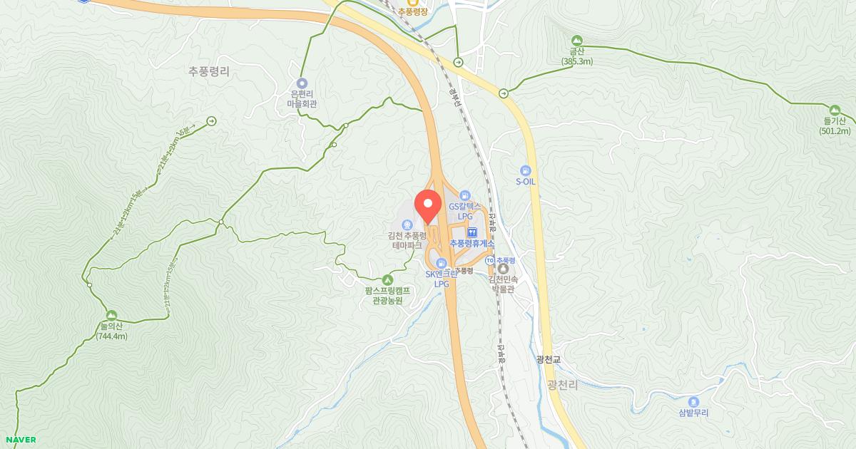 추풍령(부산)휴게소 위치 지도