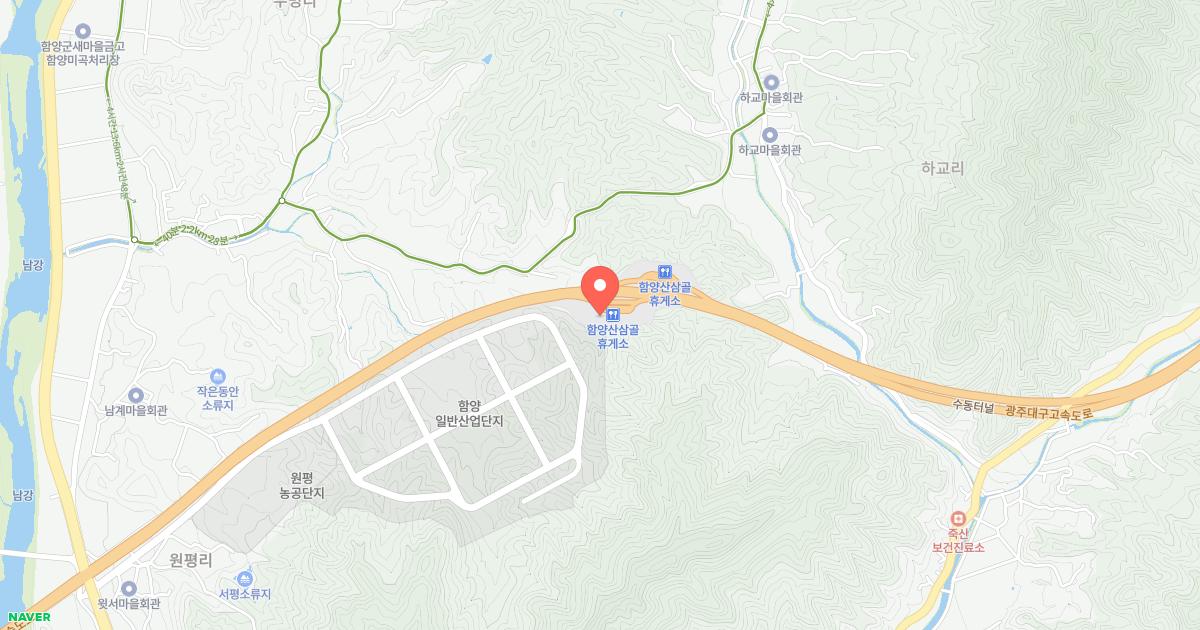 산삼골(대구)휴게소 위치 지도