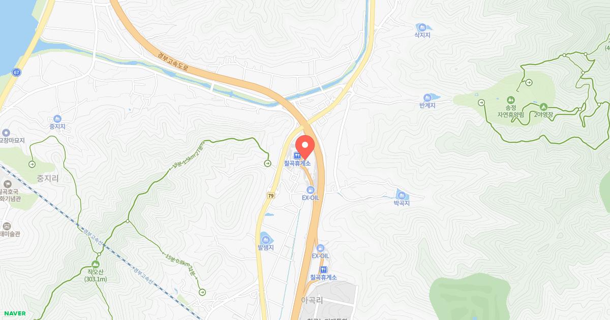 칠곡(부산)휴게소 위치 지도