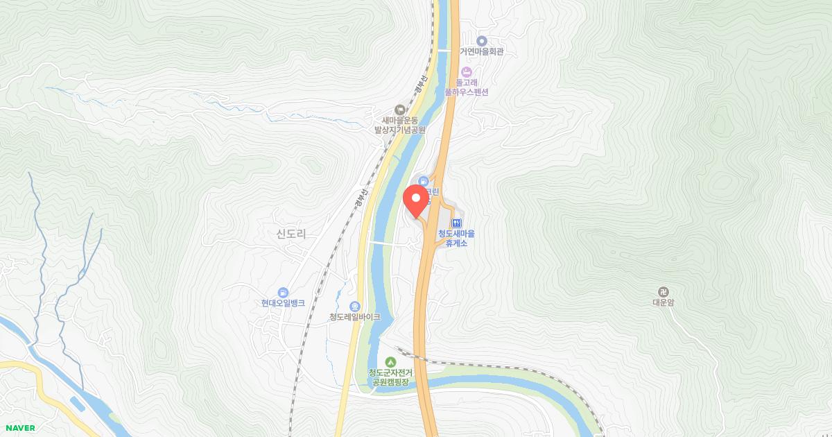 청도새마을(부산)휴게소 위치 지도
