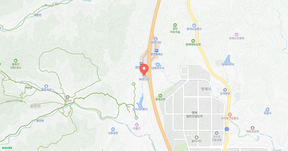 장안(부산)휴게소 위치 지도