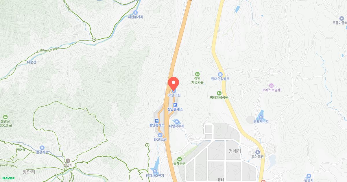 장안(울산)휴게소 위치 지도