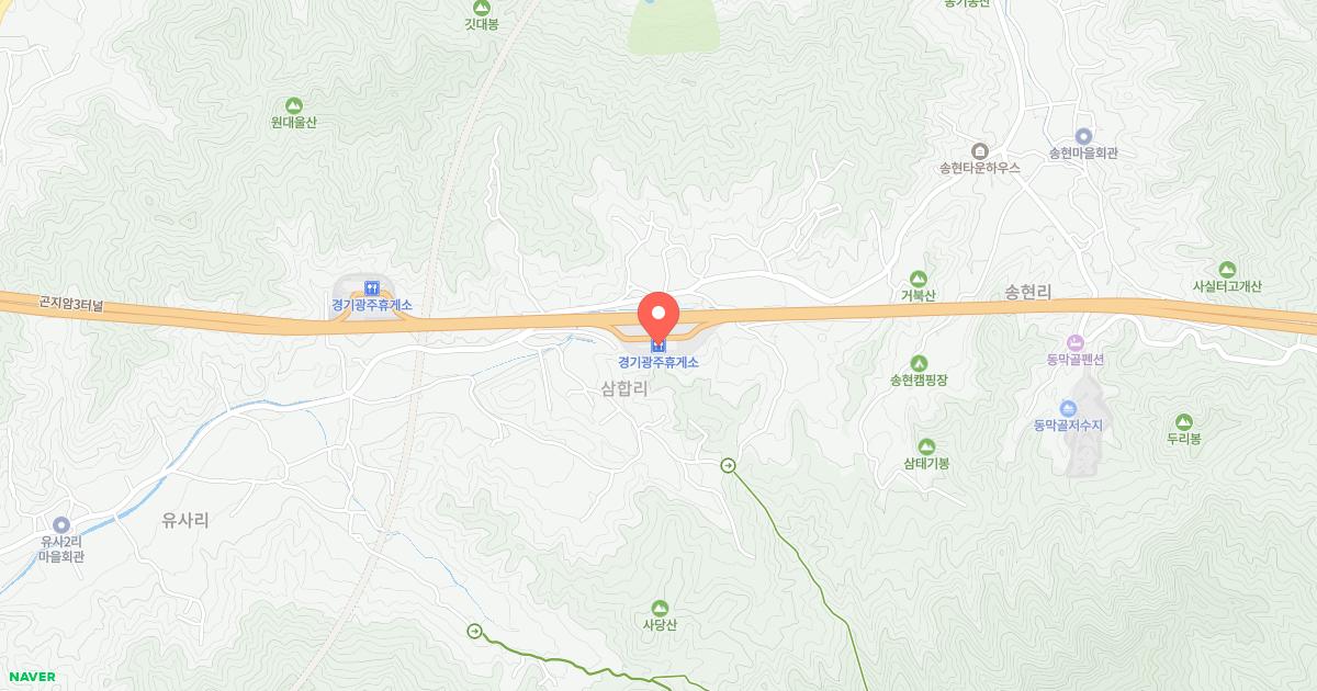 광주(원주)휴게소 위치 지도