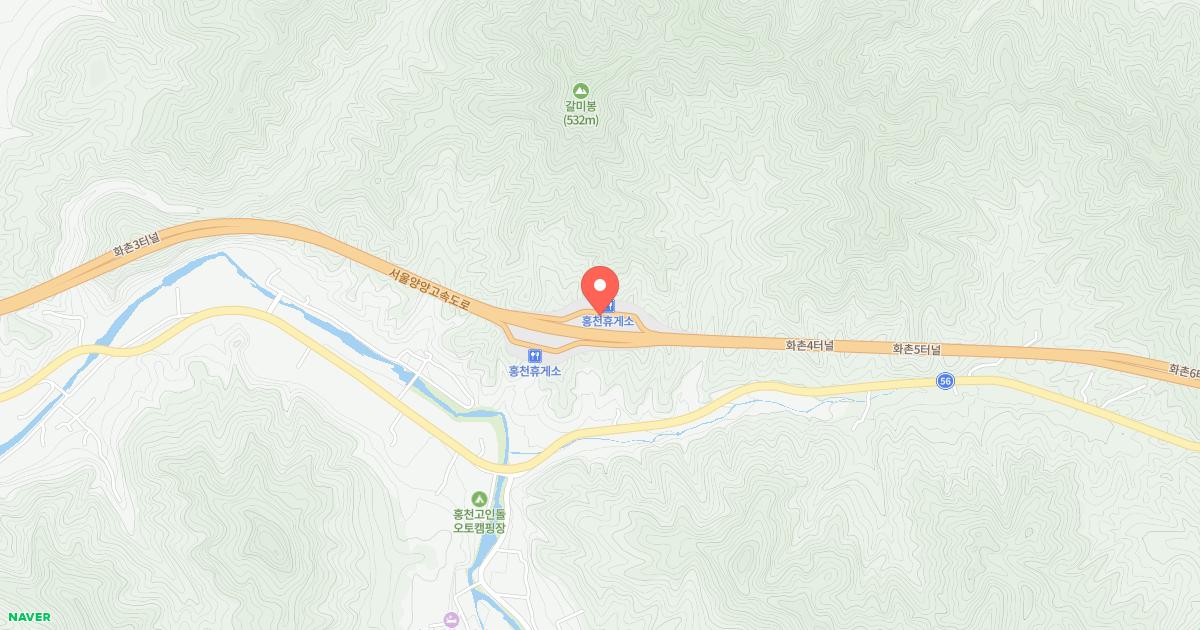 점곡(영덕)휴게소 위치 지도