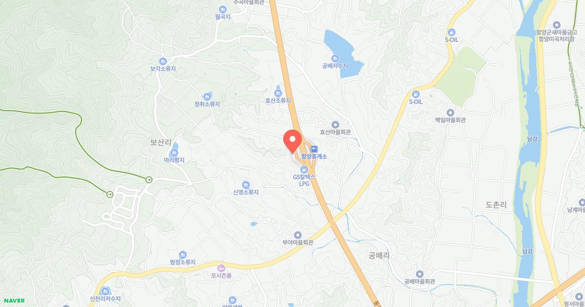 함양(통영)휴게소 위치 지도