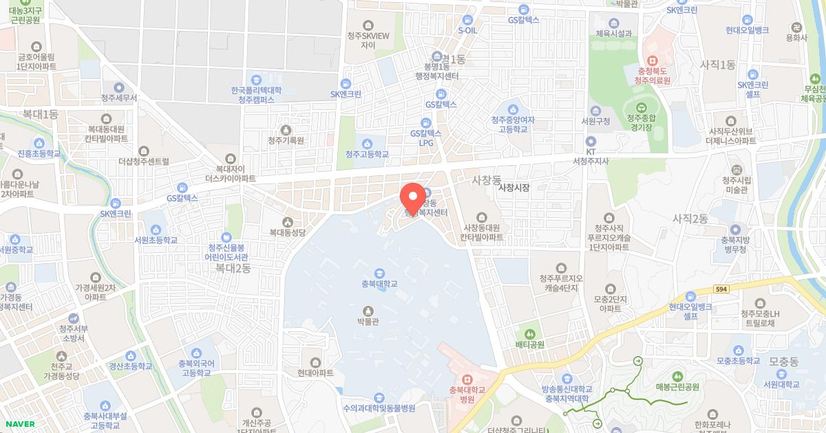 서청주IC주차장 위치 지도