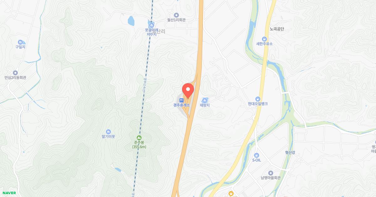 경주(부산)휴게소 위치 지도