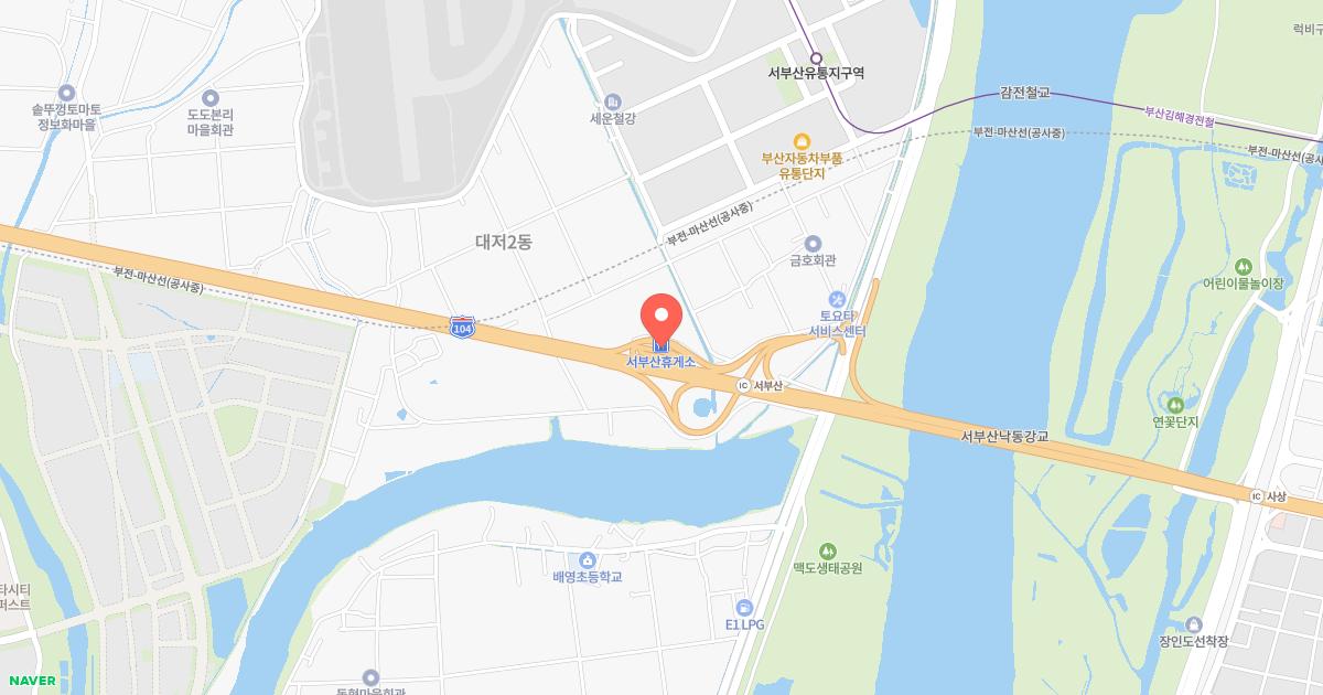 서부산(순천)휴게소 위치 지도